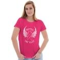 thumbnail image 3 of Support The Fight Breast Cancer Pink Womens Fitted Plus Size Graphic Tee Brisco Brands 3X, 3 of 4