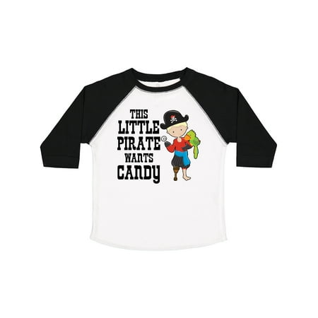 

Inktastic This Little Pirate Wants Candy Gift Toddler Boy Girl T-Shirt