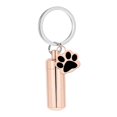 thumbnail image 1 of Llavero conmemorativo con forma de pata de perro, colgante de joyería para cenizas, práctico colgante de joyería Oro rosa, 1 of 9