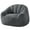 Dark Gray, variant on KINGYES Giant Bean Bag Chair, Oversized 3.6 FT Beanbag Chair, No Assembly Lazy Sofa Chair with Premium Memory Foam Filler and Chair Cover for Living Room, Bedroom, Dorm