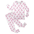 thumbnail image 5 of FINALGANG Kids Boys Girls Crew Neck Long Sleeve Halloween Cartoon Print Fitted Top Elastic Waist Stretch Jogger Pants Halloween Soft Homewear Two Piece Set 2-3 Years, 5 of 5