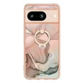 thumbnail image 6 of 360 Degree Rotating Ring Stand Case for Google Pixel 8,Dteck Shockproof Marble Patterned TPU Case Kickstand Slim Back Cover, Gold, 6 of 6
