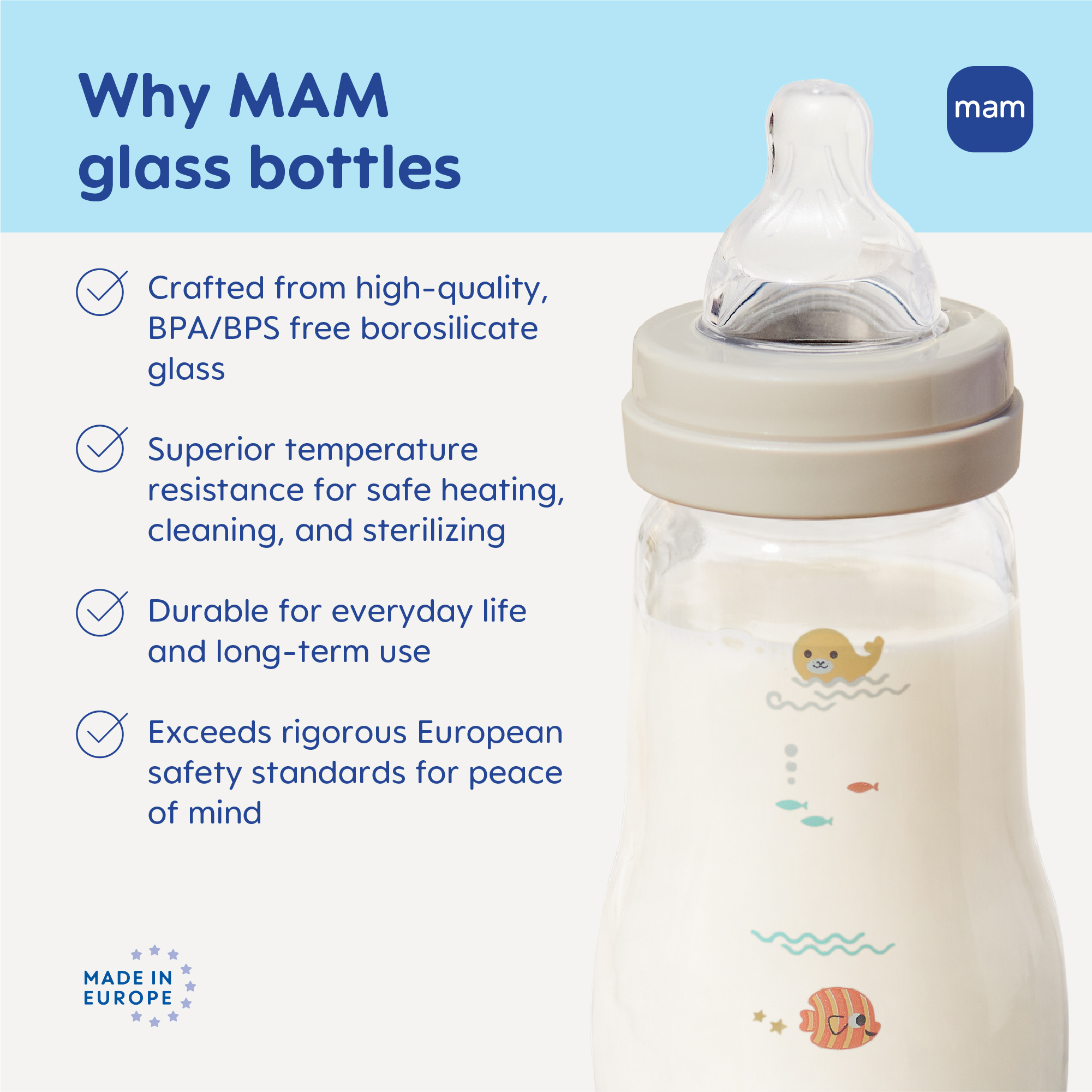 MAM Feel Good Glass Bottle 6oz photo 5