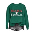 thumbnail image 4 of Uootdi Hauts Boho pour Femmes Col Ras du Cou Maman Imprimé Baseball Sports Rassemblements Tenue Quotidienne Chandails Douillets Chandails Cardigans Cadeau, 4 of 5