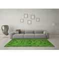 thumbnail image 3 of Ahgly Company Indoor Square Oriental Green Industrial Area Rugs, 4' Square, 3 of 4