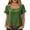 Green, variant on Tqcoqu Womens Summer Peplum Tops,Sqaure Neck Ruffle Sleeve Blouses Fit Flowy Shirts,Beige Women's S-XXXL