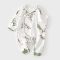 thumbnail image 2 of Newborn Baby Girl Fall Outfit Romper Long Sleeve Jumpsuit Bodysuit Elastic Waist Pants Infant Clothes, 2 of 4