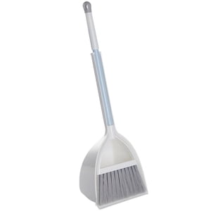 HLONKSmall balai et poêlon Set balais et poûlon Combo pour la maison Chambre de cuisine Enfants travaux ménagers Craft (Blanc)