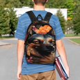 thumbnail image 4 of Disketp Colorful Flower German Shepherd Mochila Escolar de 15 Pulgadas, Mochila Ligera para Estudiantes, Viajes y Trabajo, Cómoda y Resistente para el Uso Diario, 4 of 6