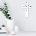thumbnail image 4 of Easter Decorations Modern Fashion Art Mute Home Living Room Decoration Crucifix Decoration Halloween Acrylic Wall Clock Tabletop Decor Home Decor Collection, 4 of 6