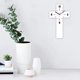 thumbnail image 4 of Reloj de pared moderno de crucifijo acrílico silencioso sin tictac • Rojo blanco negro • Reloj decorativo de 12x7 pulgadas • Dormitorio del salón Decoración del hogar de Halloween, 4 of 6