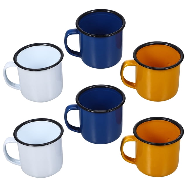 unbranded 6Ud Taza Para Beber De Esmalte Multifuncional Para Café Té Y Uso Diario