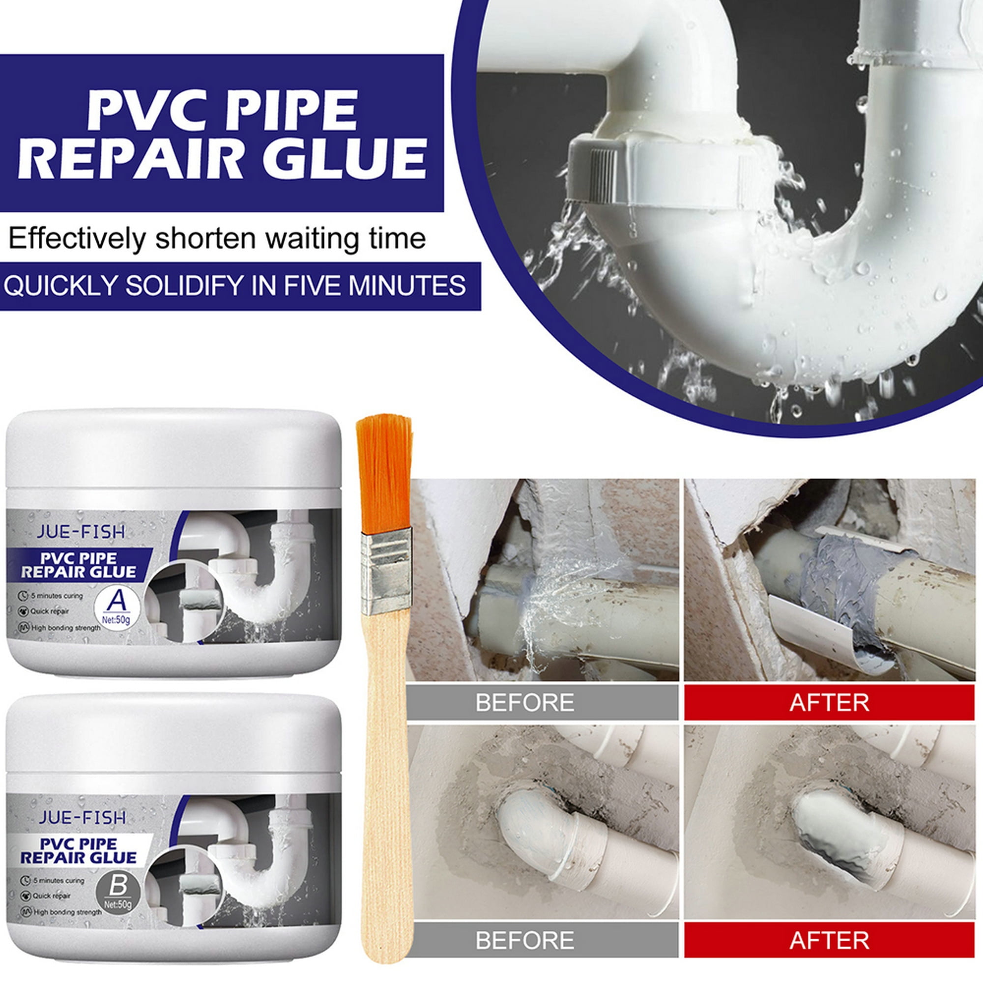 Baloco PVC Pipe Adhesive Glue, HighTemperature Resistant Liquid