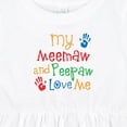 thumbnail image 4 of Inktastic Meemaw and Peepaw Love Me Girls Baby Dress, 4 of 5