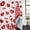 pink, variant on Pink Valentines Gnomes Shower Curtain Set - Extra Long 72" x 96" Washable Bathtub Curtain with 12 Hooks, Love Heart Red Waterproof Fabric Stall Shower Curtains for Bathroom/Bathtub Décor