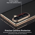 thumbnail image 4 of Funda YQODSZ para Samsung Galaxy Z Fold 7 de piel negra, 4 of 7