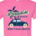 thumbnail image 4 of Inktastic Paradise Beach in West Palm Beach with Palm Trees and Car T-Shirt, 4 of 5