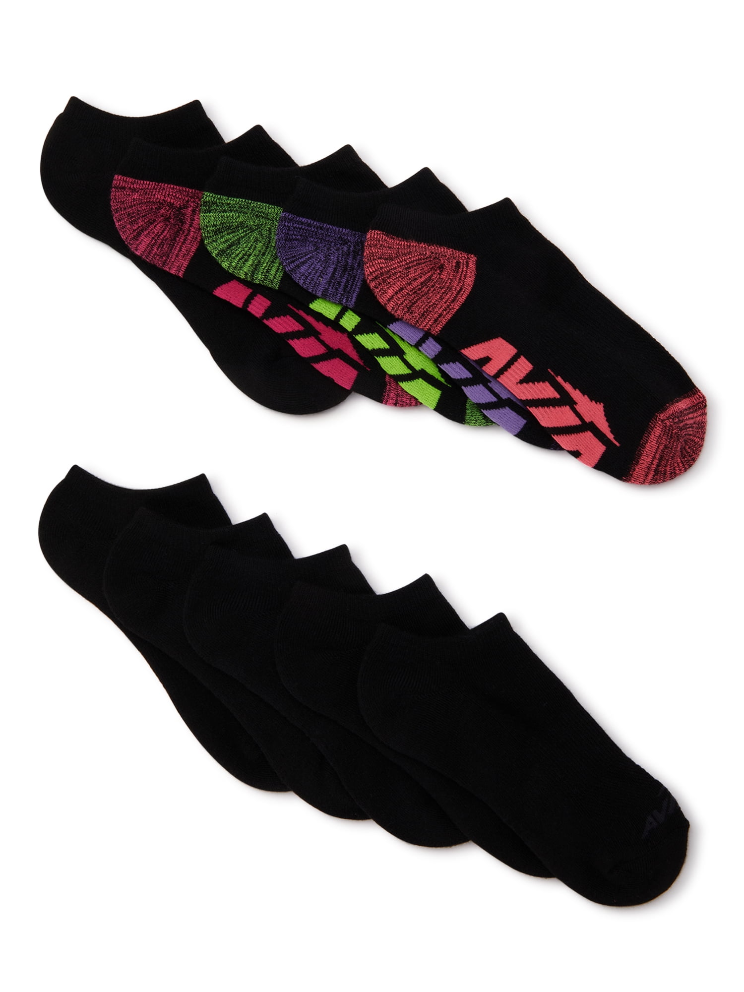 Avia Women's Performance No Show Socks, 10Pack