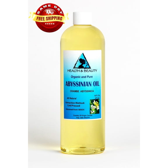 Abyssinian / Crambe Seed Oil Organic Carrier Cold Pressed Fresh 100% Pure 16 oz