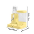 thumbnail image 2 of 2 in 1 Hamster Water Bottle - Automatic Food Bowl, No Drip Small Animal Water Bottle Dispenser, for Gerbils, Mouse, Hedgehog, Hamster Cage Accessories,Hangable And Detachable, 2 of 5