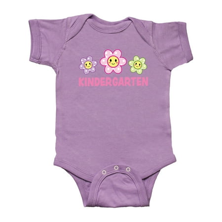 

Inktastic Kindergarten with Polka Dot Flowers Gift Baby Boy or Baby Girl Bodysuit