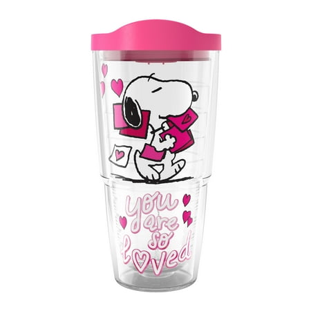 

Tervis Peanuts Snoopy You Are So Loved Made in USA Double Walled Insulated Tumbler Travel Cup Keeps Drinks Cold & Hot 24oz Classic