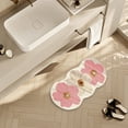 thumbnail image 3 of Cute Flower Bath Mat,Non-Slip Washable Rugs Floor Mat, Bathroom Rugs Non Slip Washable High Absorbent Easy to Clean,Entrance Bedroom Bathroom Indoor Door Carpet For Home(Pink,,16*24 in), 3 of 5