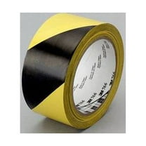 3M Hazard Warning Tape 766,black&yellow, 2inX36YD(pack of 1)