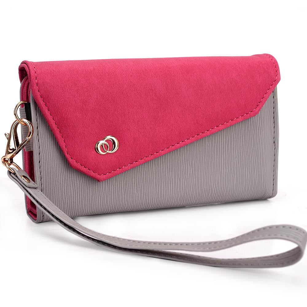 Womens Wristlet with Cell Phone Pouch