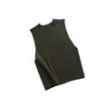 thumbnail image 5 of Seyurigaoka Women Midriff-baring Camisole Solid Color Sleeveless Knitted Tops, 5 of 6
