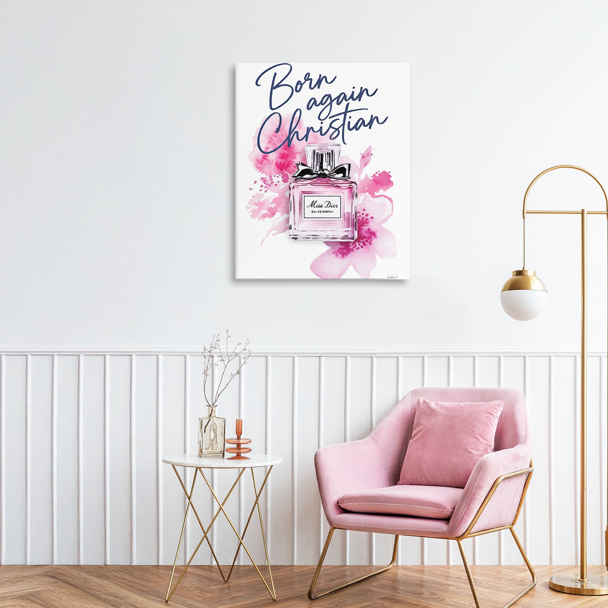 Born Again Christian with Fragrance Canvas Wall Art, design by Amanda Greenwood