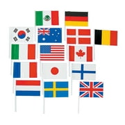 Flags Of All Nations (6"X4")6Dz - Party Decor - 72 Pieces