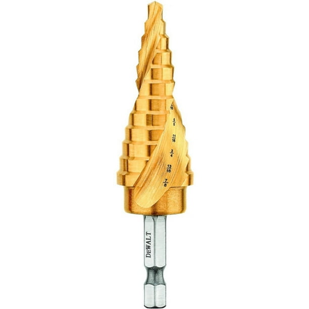 Broca Escalonada Hss-ti 3/16-7/8 Zanco 1/4 Dewalt Dwa1786ir DEWALT DWA1786IR