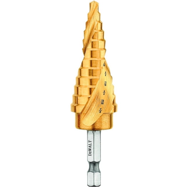 Broca Escalonada Hss-ti 3/16-7/8 Zanco 1/4 Dewalt Dwa1786ir DEWALT DWA1786IR