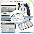 thumbnail image 4 of Nylon Fish Mouth Pencil Case with Large Capacity Zipper Pencil Pouch Light Blue Cute Forest Pencil Bag Organizers, 4 of 7