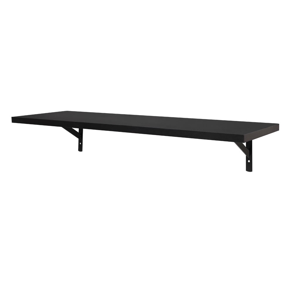 Kepooman 2 Display Ledge Shelf, Floating Shelves Wall Mounted with Bracket, Black Kepooman 2 Display Ledge Shelf, Floating Shelves Wall Mounted with Bracket, Black