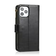 thumbnail image 4 of Leather Wallet Flip Cover for iPhone 14 Pro Max, Multiple Card Slots, Coin Pocket, Zippered Pouch Bag, Removable Wristlet, RFID Blocking Flip Cover, 4 of 6