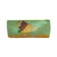 thumbnail image 1 of Offres Cyber_Monday! Byikun École Multifonctionnelle Trousse à Crayons Portable Grande Capacité en Toile Ours, 1 of 2