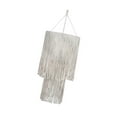 thumbnail image 4 of Pantalla de lámpara de techo de macramé, pantalla bohemia para guardería, oficina, sala de estar Estilo D, 4 of 8
