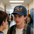 thumbnail image 5 of Team Punch Monkey Hat Funny Monkey Graphic Baseball Cap Casual Novelty Unisex, 5 of 5