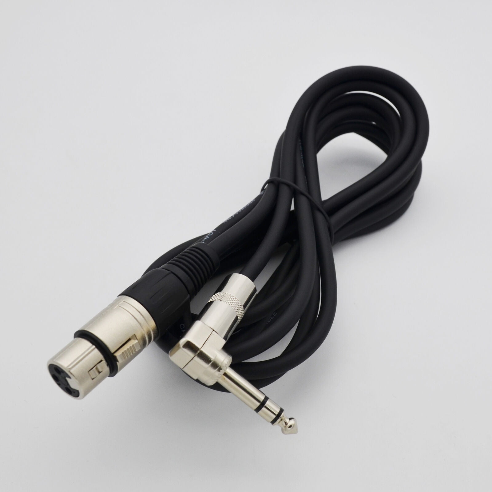 2,XLR Cable with Right Angle 1/4 TRS Plug- Shielded XLR to 1/4 Audio Snake Cable