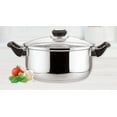 thumbnail image 3 of EUROSTAR 4QT Stainless Steel Stock Pot with Glass Cover, 3 of 3