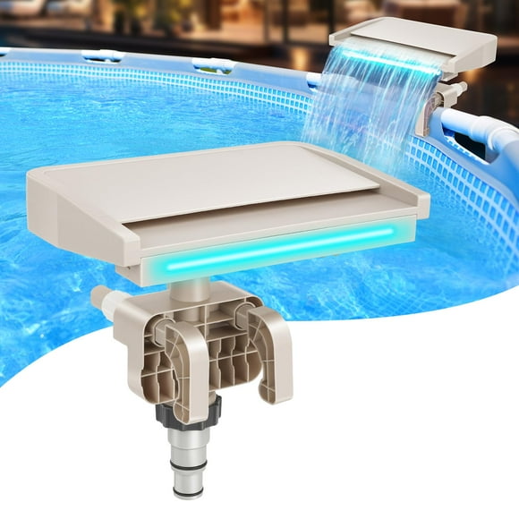 Fuente para piscina Hanaoyo con LED de 7 colores y abrazadera ajustable
