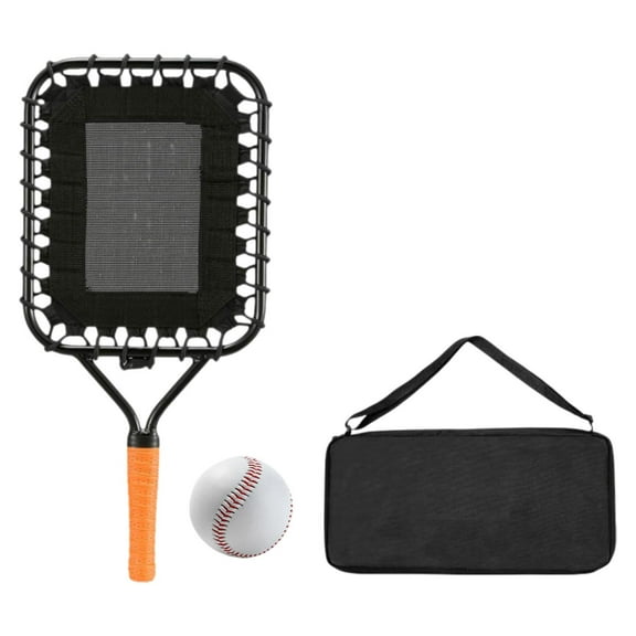 Baoblaze Baseball Racket for Fly Balls Portable Control and Accuracy Baseball Racquet orange handle