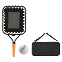 Baoblaze Baseball Racket for Fly Balls Portable Control and Accuracy Baseball Racquet orange handle