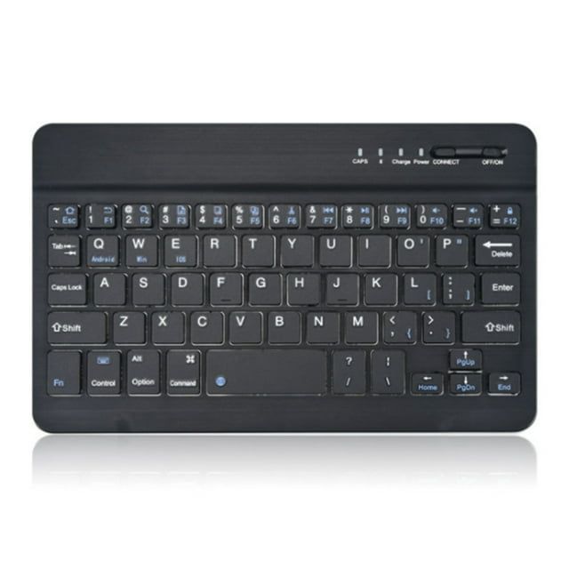 keyboard is suitable for mobile tablet computer wonderful control office mute wireless keyboard charging set 7 inch single keyboard black