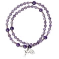 thumbnail image 1 of Amethyst Twist 4mm Rosary Bracelet, 1 of 2