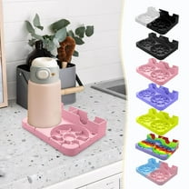 Silicone Water Bottle Drying Rack, Multifunction Fast Dryer with 3 Drip Trays for 20-40oz Tumblers, Non-slip Base & Easy Clean Design for Kitchen Counter & Dishwasher Safe Storage,Vsgery