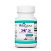 NutriCology DHEA 25 mg - Micronized, Hormone Support, Stress, Brain - 60 Scored Tablets