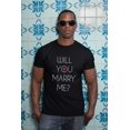 thumbnail image 3 of Old Glory Mens Will You Marry Me? Short Sleeve Graphic T Shirt, 3 of 6